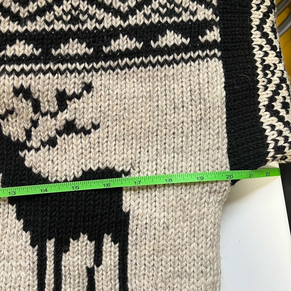 NWT LOST HORIZONS Handmade Wool Knitwear, Fleece Lined, Zip front Cardigan, S - Picture 12 of 12